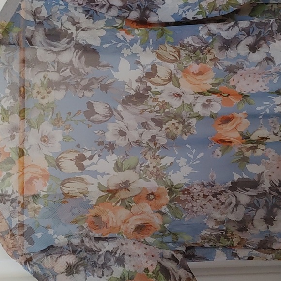 🌞Ava James Floral Sheer Cardigan ~ Size L - Picture 9 of 9
